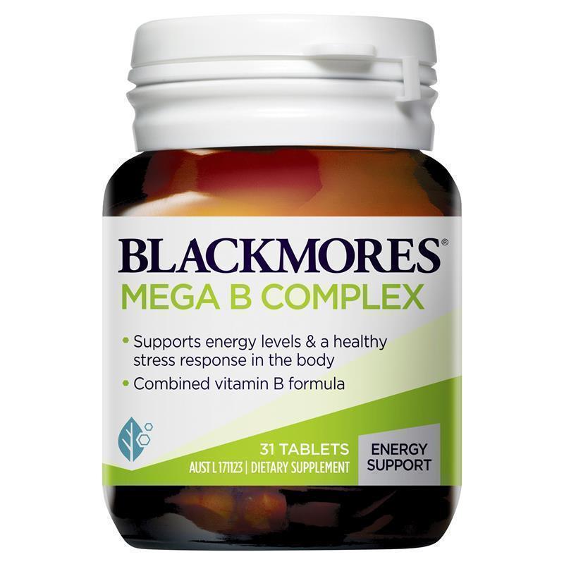 Viên uống bổ sung vitamin B tổng hợp Blackmores Mega B Complex 31 viên/ 200 viên